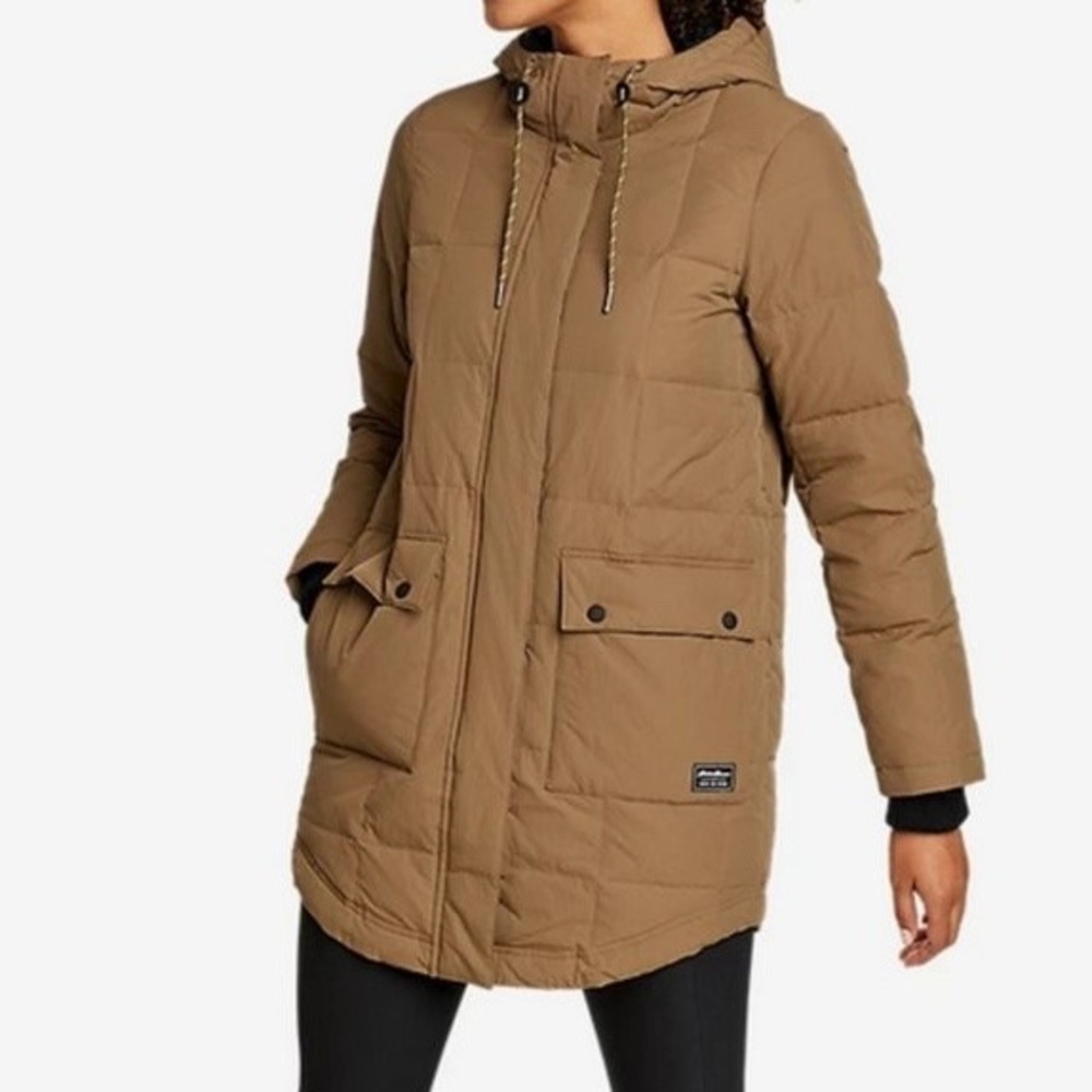 Eddie Bauer Women's Frostline Down Parka, Brown Sz M